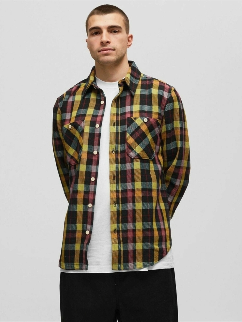 The North Face Valley Twill Flannel Shirt Heavyweight Multicolor Size XL